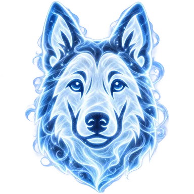 Leuchtender Patronus-Hund von Flufferin